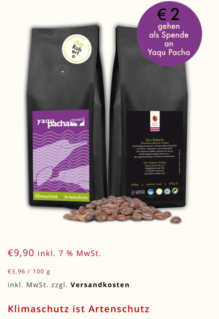 YAQU PACHA Kaffee Don Roberto Coffee