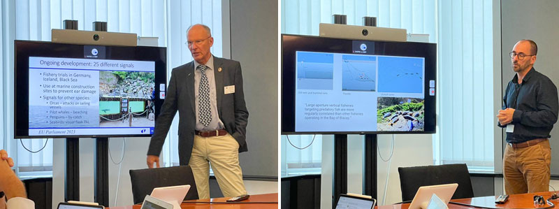 Professor Boris Culik Martin Böye Planete Sauvage Europäisches Parlament Biodiversität schutz delfine